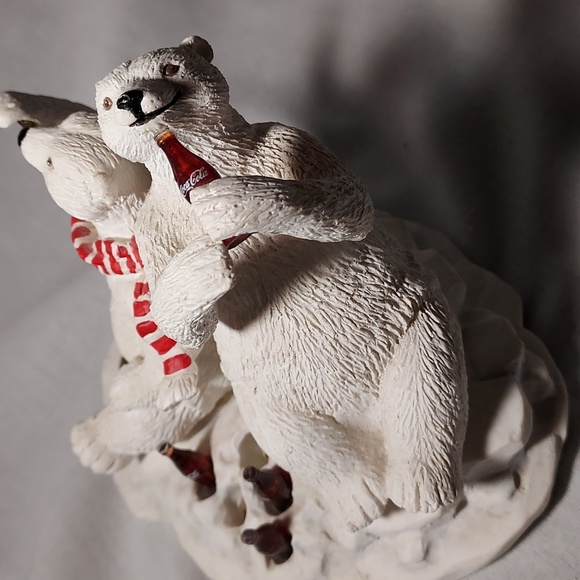 Vintage 1994 Coca Cola Exclusive Polar Bears Collectible Figurine - Picture 3 of 7